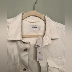 Topman White Jean Jacket